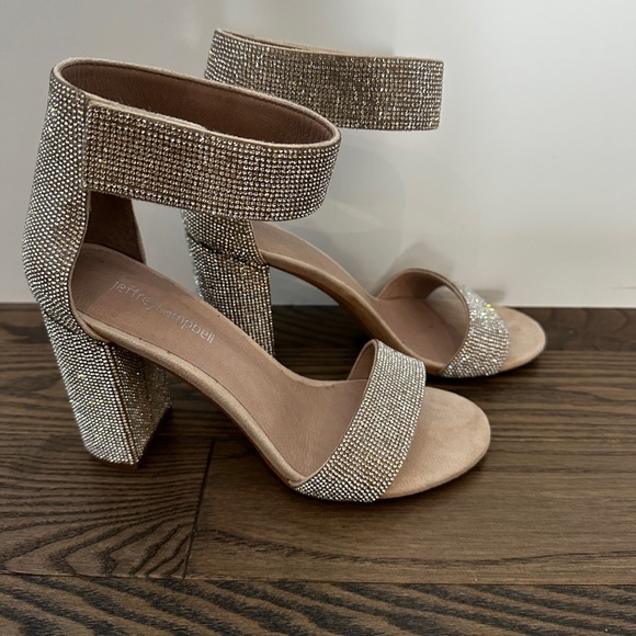 Jeffrey Campbell Silver Rhinestone Heels - Picture 3 of 7